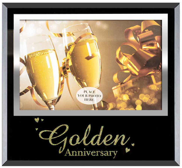 50TH GOLDEN ANNIVERSARY FRAME 6x4