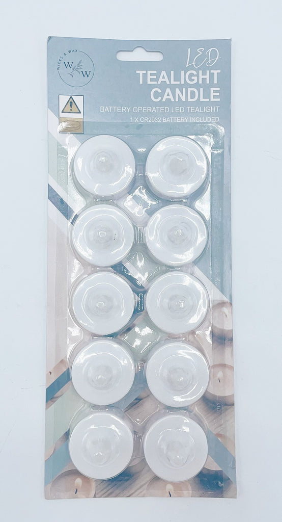 PACK OF 10 LED TEALIGHTS