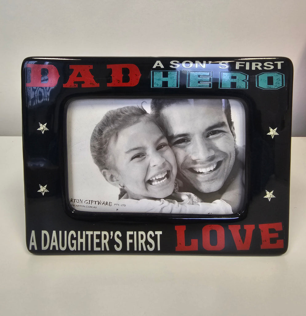 Dad- Sons Hero/Daughters Love Frame