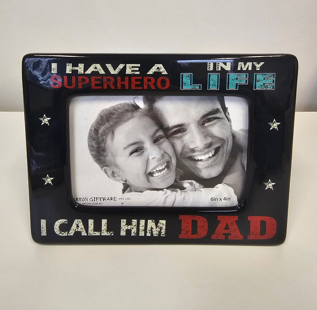 Superhero/Dad Photo Frame