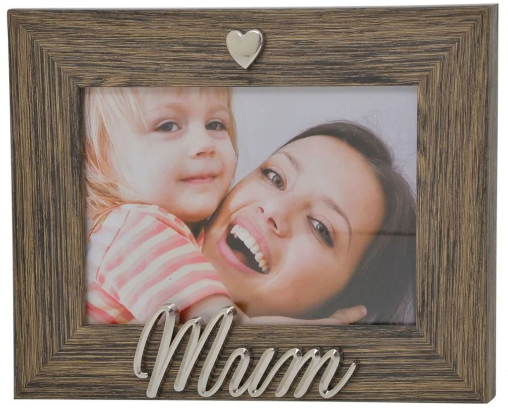 Silver Heart Mum Frame 6X4