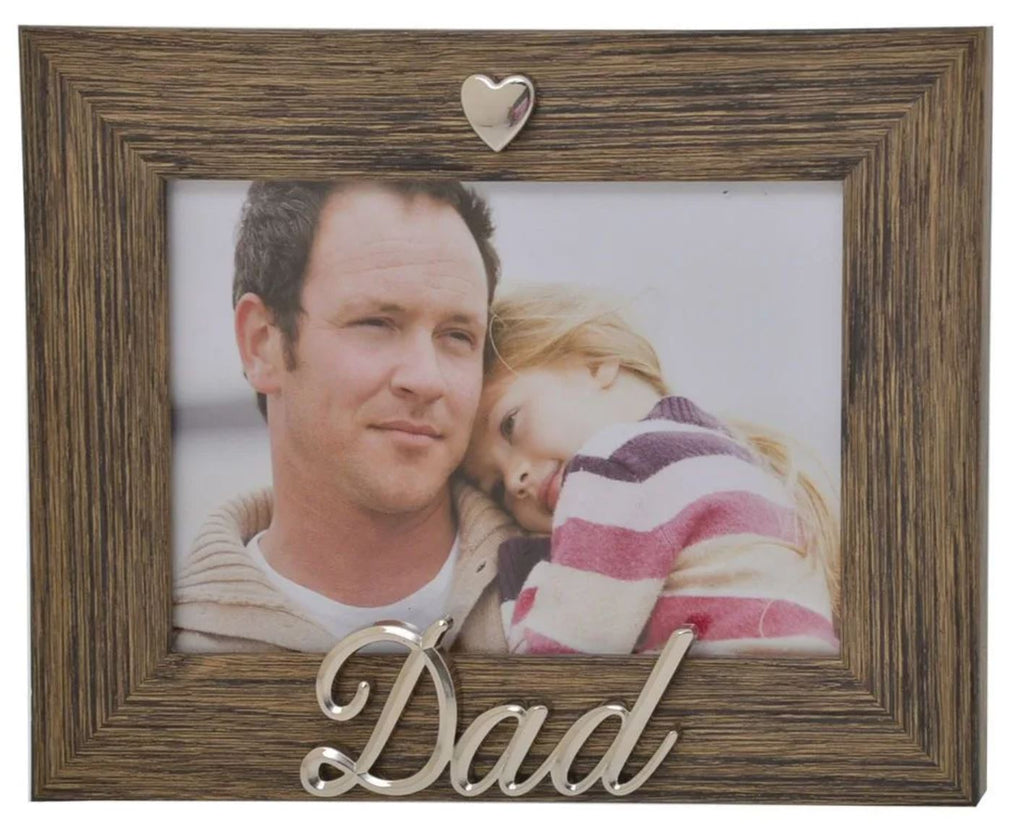 Silver Heart Dad Frame 6X4