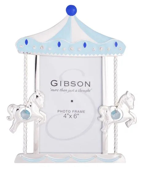 Baby Boy Carousel Frame 4X6