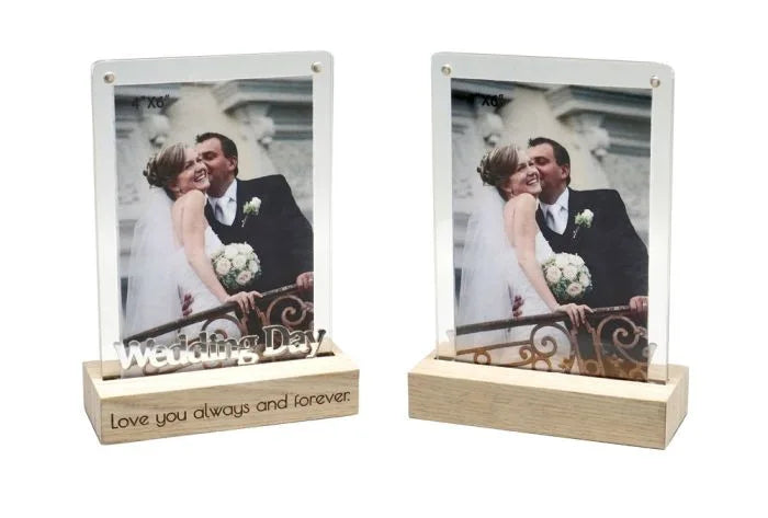 Dual View 4X6 Frame Wedding Day (Portrait)
