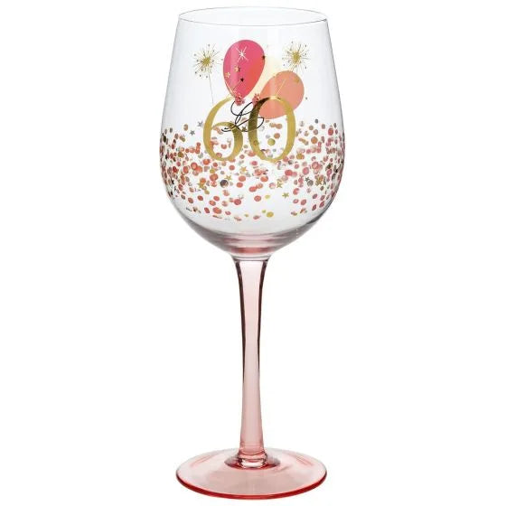 Rush Ladies 60Th Wine Glass