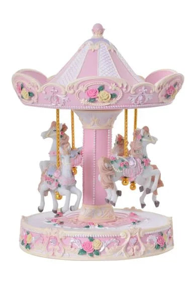 Musical Pink Carousel Large