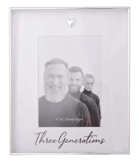Love Heart 3 Generations 4X6 Frame