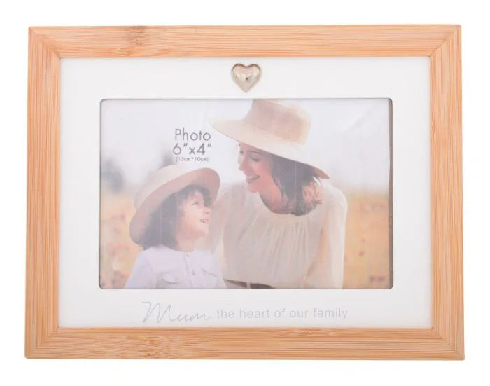 Bamboo Heart Frame Mum