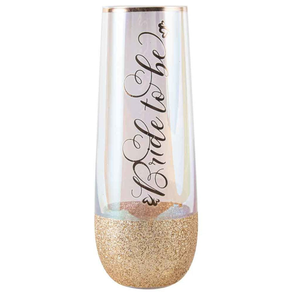 BRIDE TO BE STEMLESS FLUTE GLASS