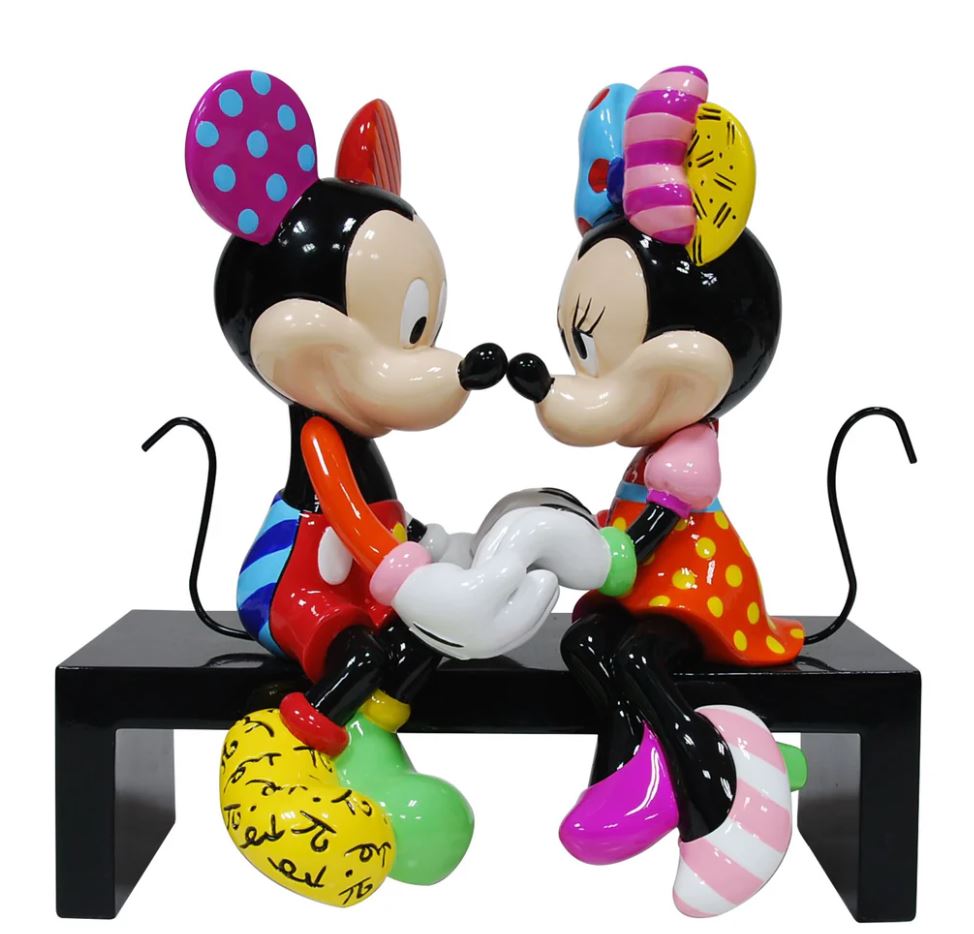 Disney Britto Mickey and Minnie Mouse Love Figurine