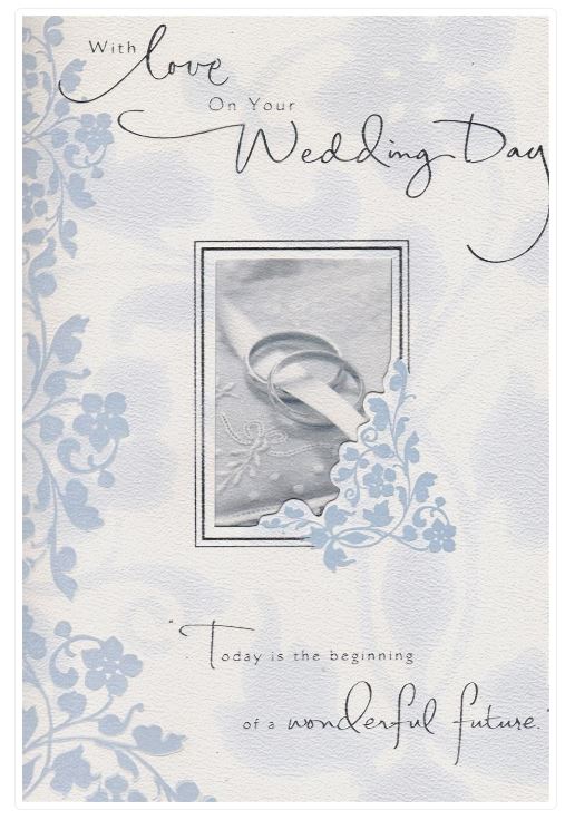 WITH LOVE WEDDING GREETING CARD