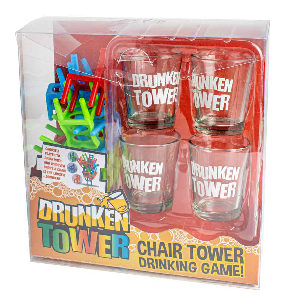 CHAIR TOWER DRINKING GAME