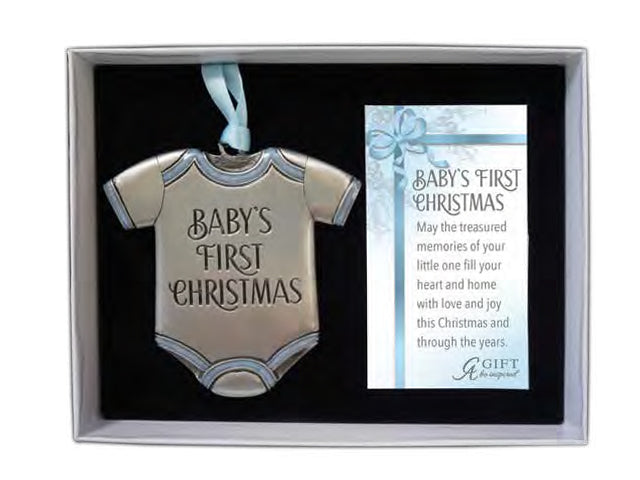 BABY BOY 1ST CHRISTMAS ORNAMENT GIFT BOXED