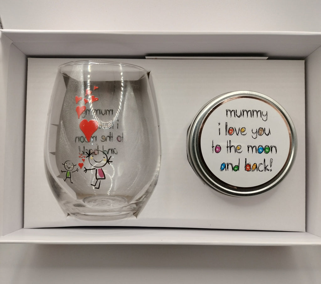 Mummy crayon mug and candle set