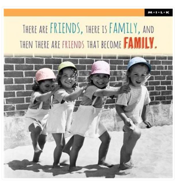 Four Little Girls Marching Greeting Card