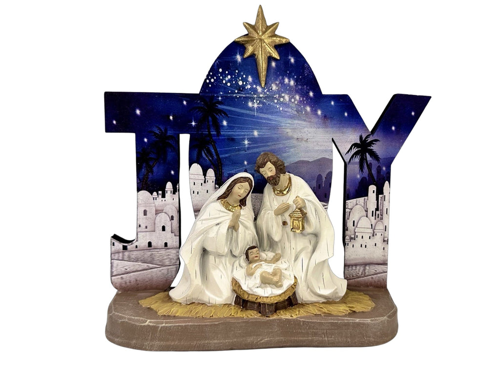 HOLY FAMILY SCENE - JOY BACKGROUND