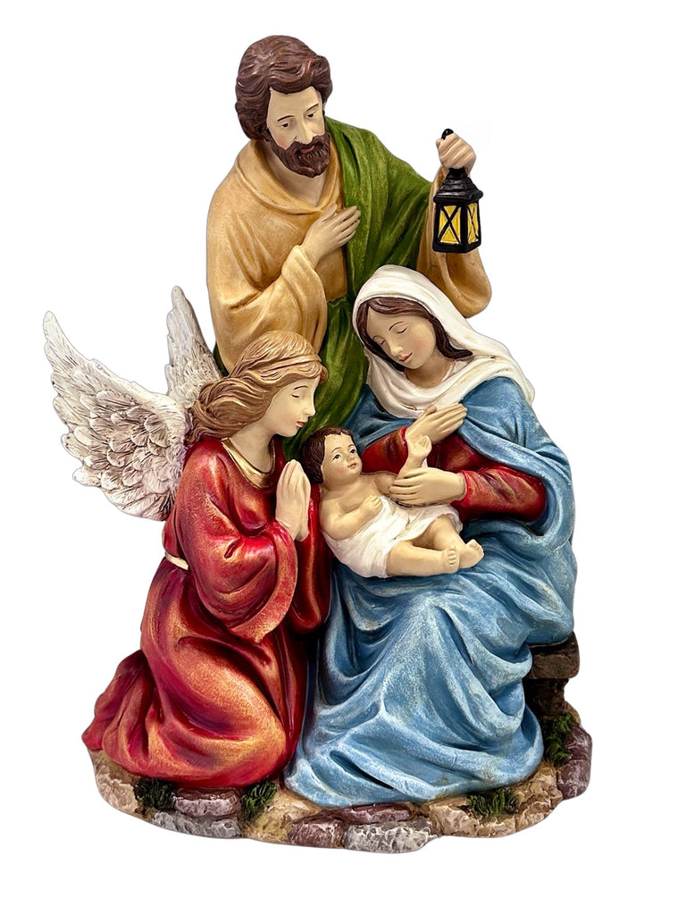 HOLY FAMILY NATIVITY WITH ANGEL