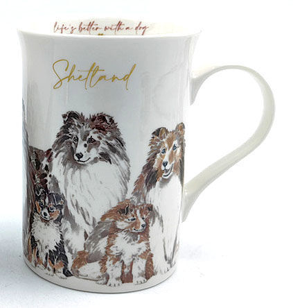 Muddy Paws - Shetland Sheepdog Mug
