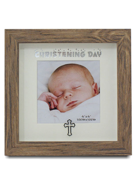 CHRISTENING 4 X 4"TIMBER LOOK FRAME