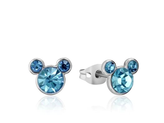 ECC MICKEY MARCH BIRTHSTONE STUD EARRINGS
