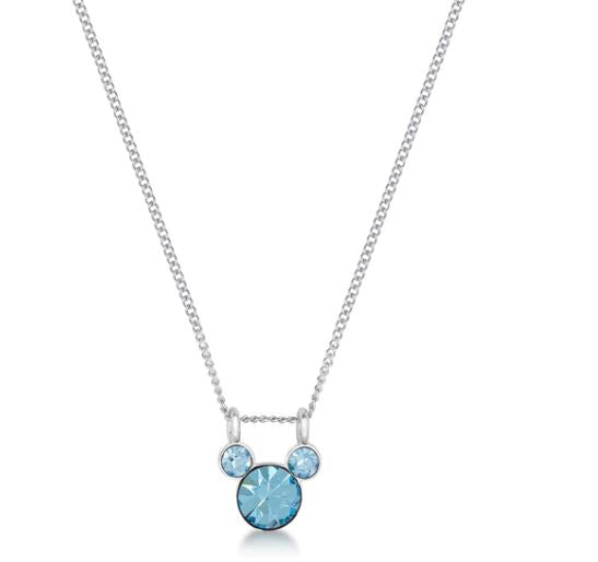 ECC MICKEY MARCH BIRTHSTONE NECKLACE