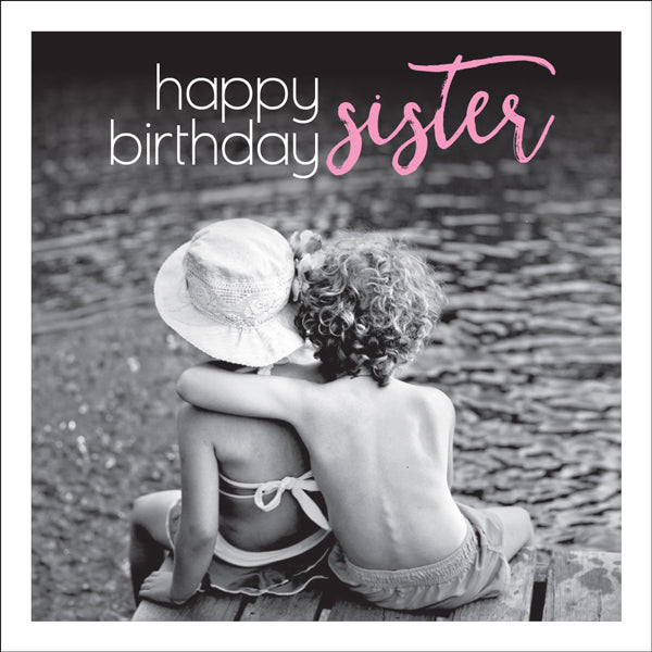 Happy birthday sister mini greeting card