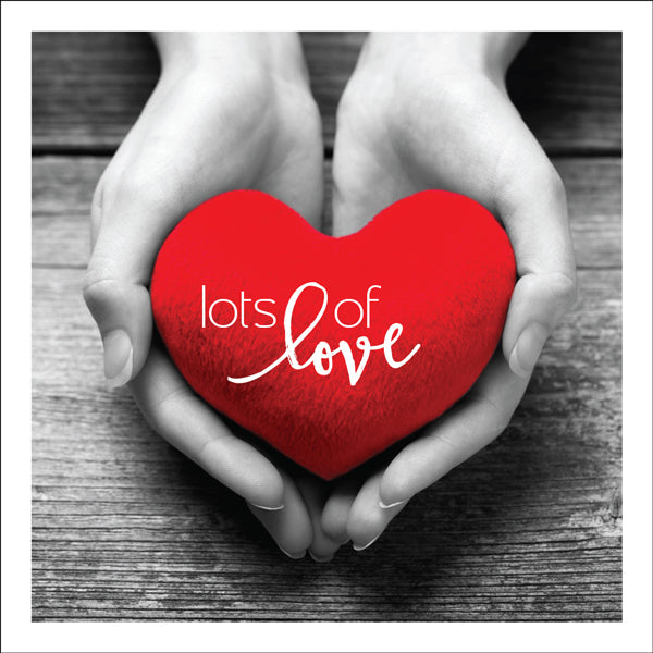 Lots of love mini greeting card