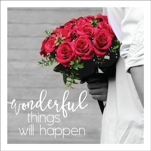 Wonderful things mini inspirational greeting card