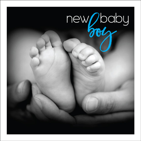 Baby boy mini greeting card