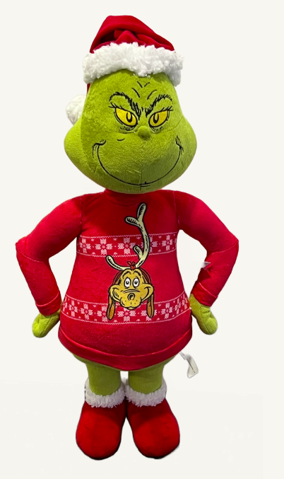 Dr Seuss Holiday Greeter Grinch With Max Sweater