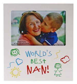 WORLD BEST NAN KID ART 6X4 FRAME