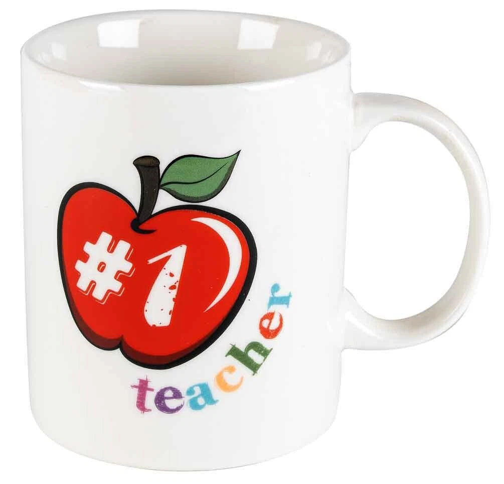 TEACHER APPLE GIANT 800ML CERAMIC COFFEE TEA MUG CUP GIFT IDEA