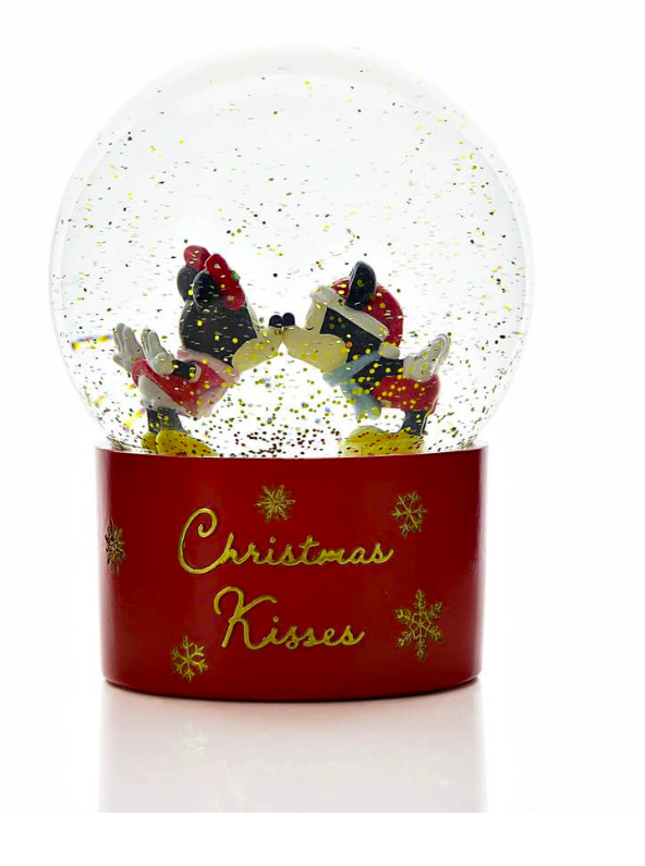 MICKEY CHRISTMAS: SNOW GLOBE 'CHRISTMAS KISSES'
