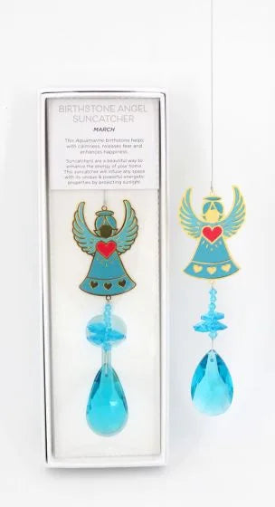 Birthstone Angel Sun Catcher March
