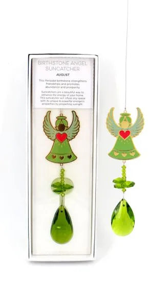 Birthstone Angel Sun Catcher August