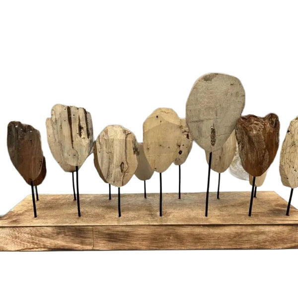 Handcrafted Mask Faces Figurines 60x15x32cm