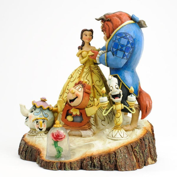 Jim Shore Disney Traditions - Carved By Heart - Beauty & the Beast Tale As Old As Time
