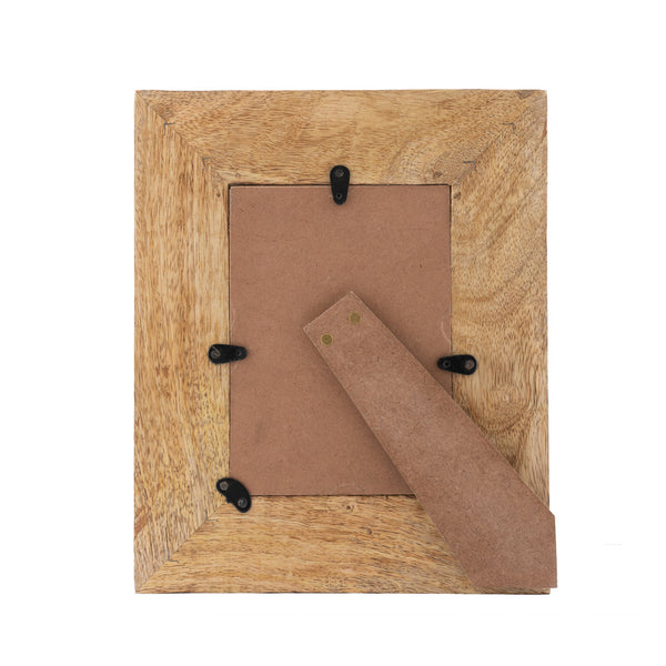 Handcrafted 5×7″ Mango Wood ‘Bold’ Photoframe 24×1.5x29cm