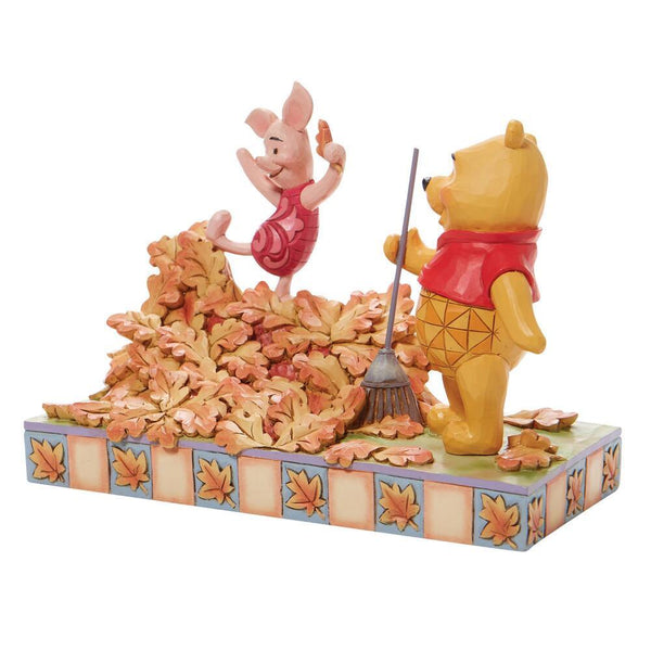Jim Shore Disney Traditions - Pooh & Piglet - Jumping into Fall