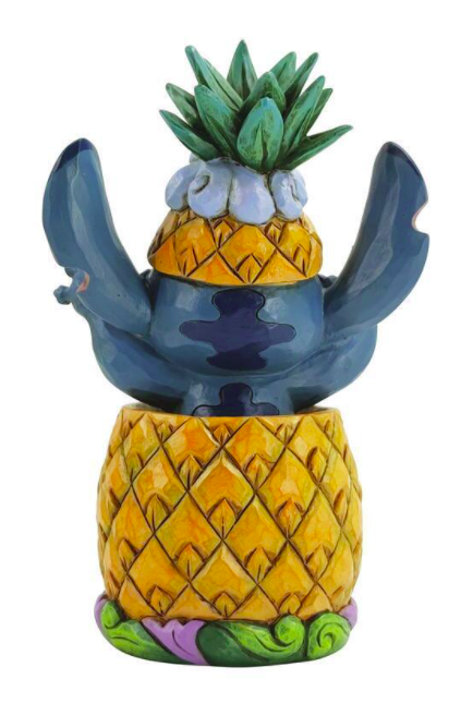 Jim Shore Disney Traditions Stitch In A Pineapple