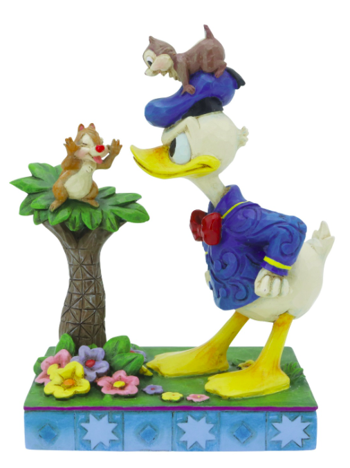 Jim Shore Disney Traditions Donald With Chip'n'Dale