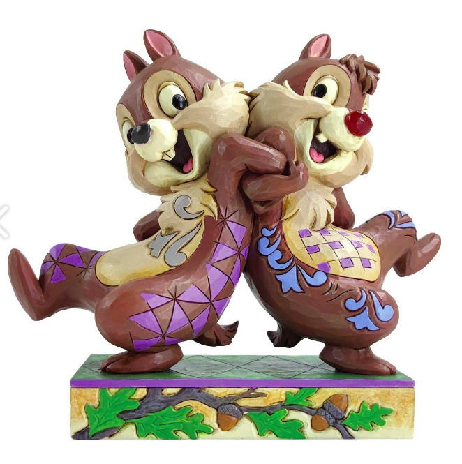 Jim Shore Disney Traditions  Chip n Dale Mischievous Mates