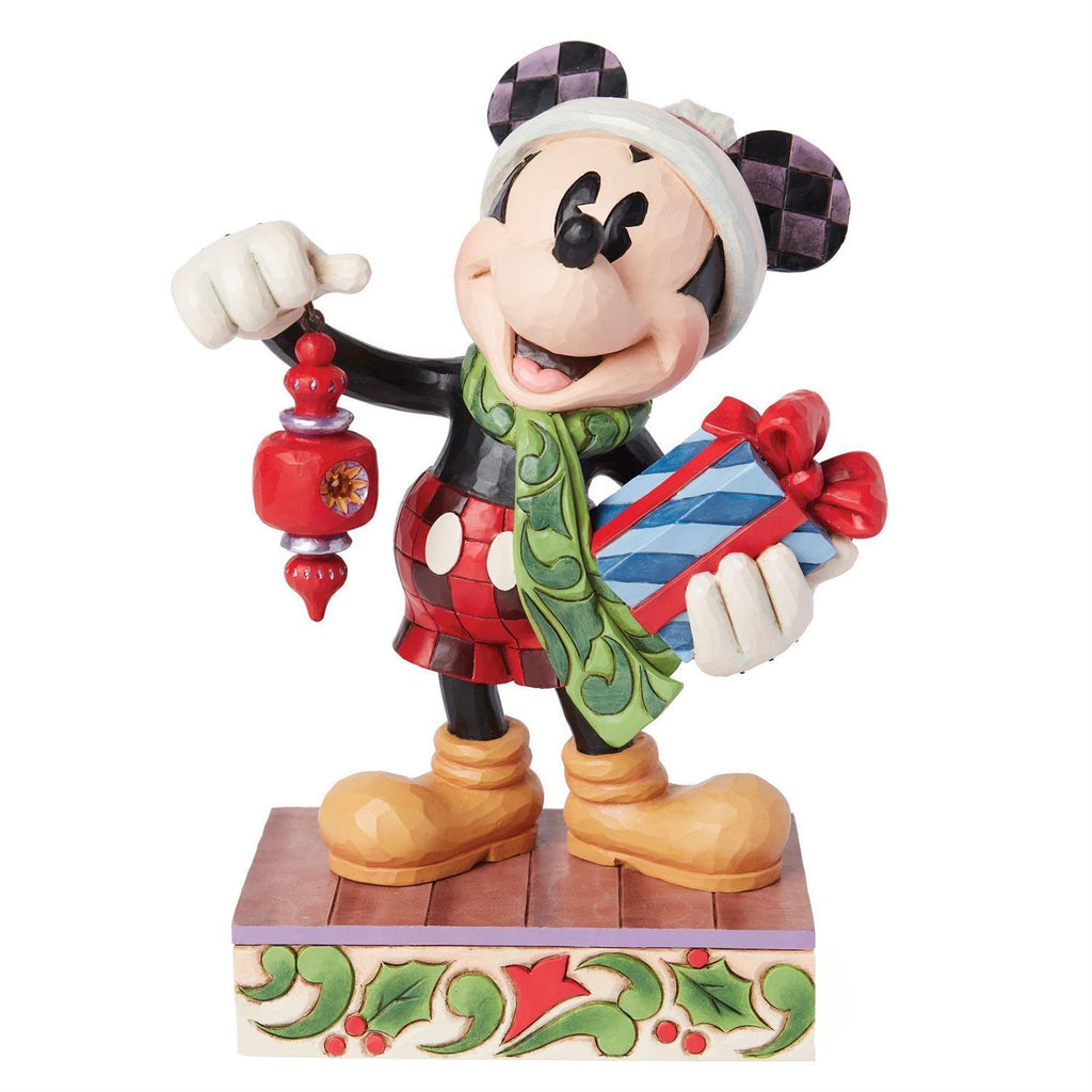 Disney Traditions - 20cm/7.75" Santa Mickey With Present