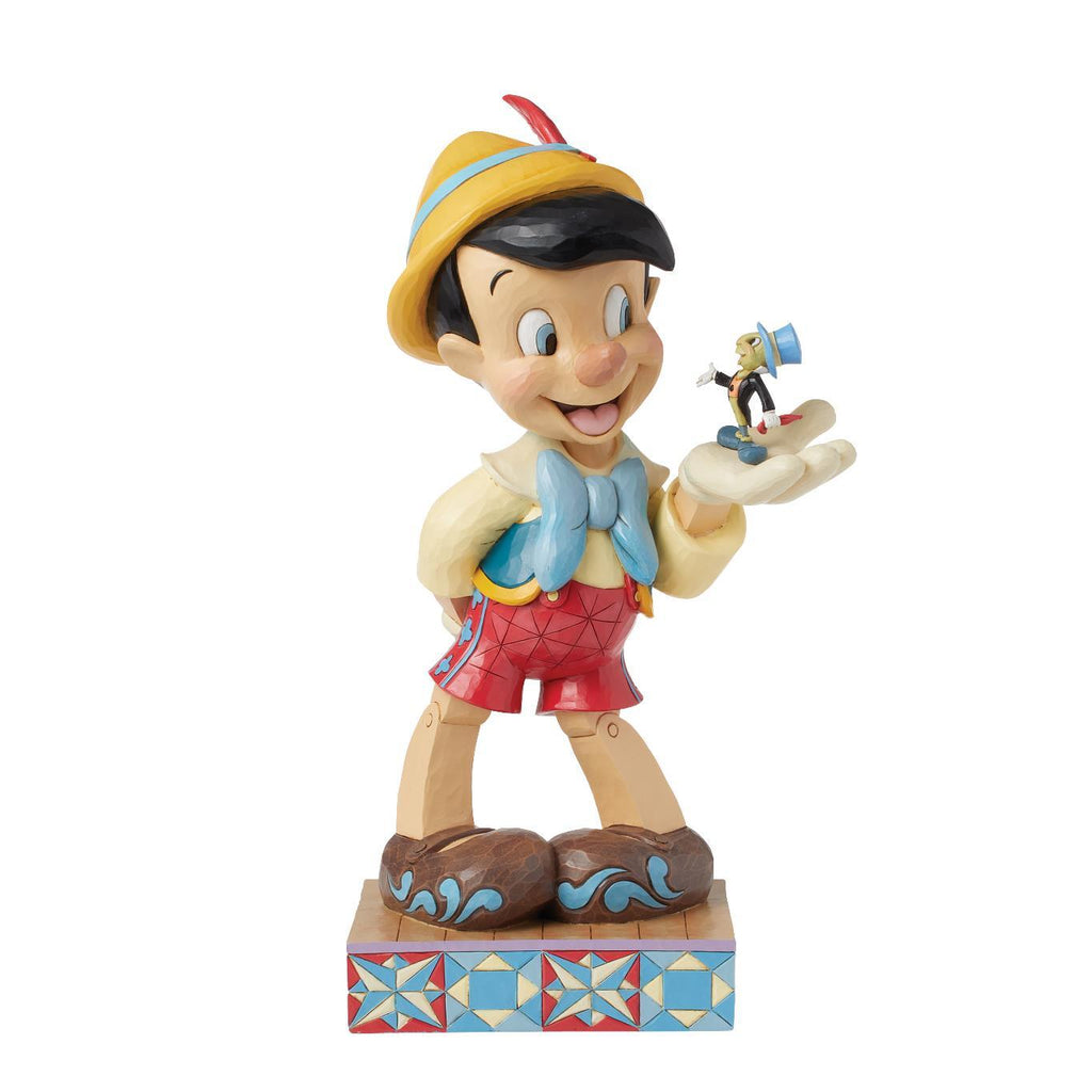 PRE-0RDER  Jim Shore Disney Traditions - 39cm Big Fig Pinocchio with Jiminy