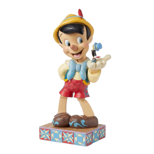 PRE-0RDER  Jim Shore Disney Traditions - 39cm Big Fig Pinocchio with Jiminy