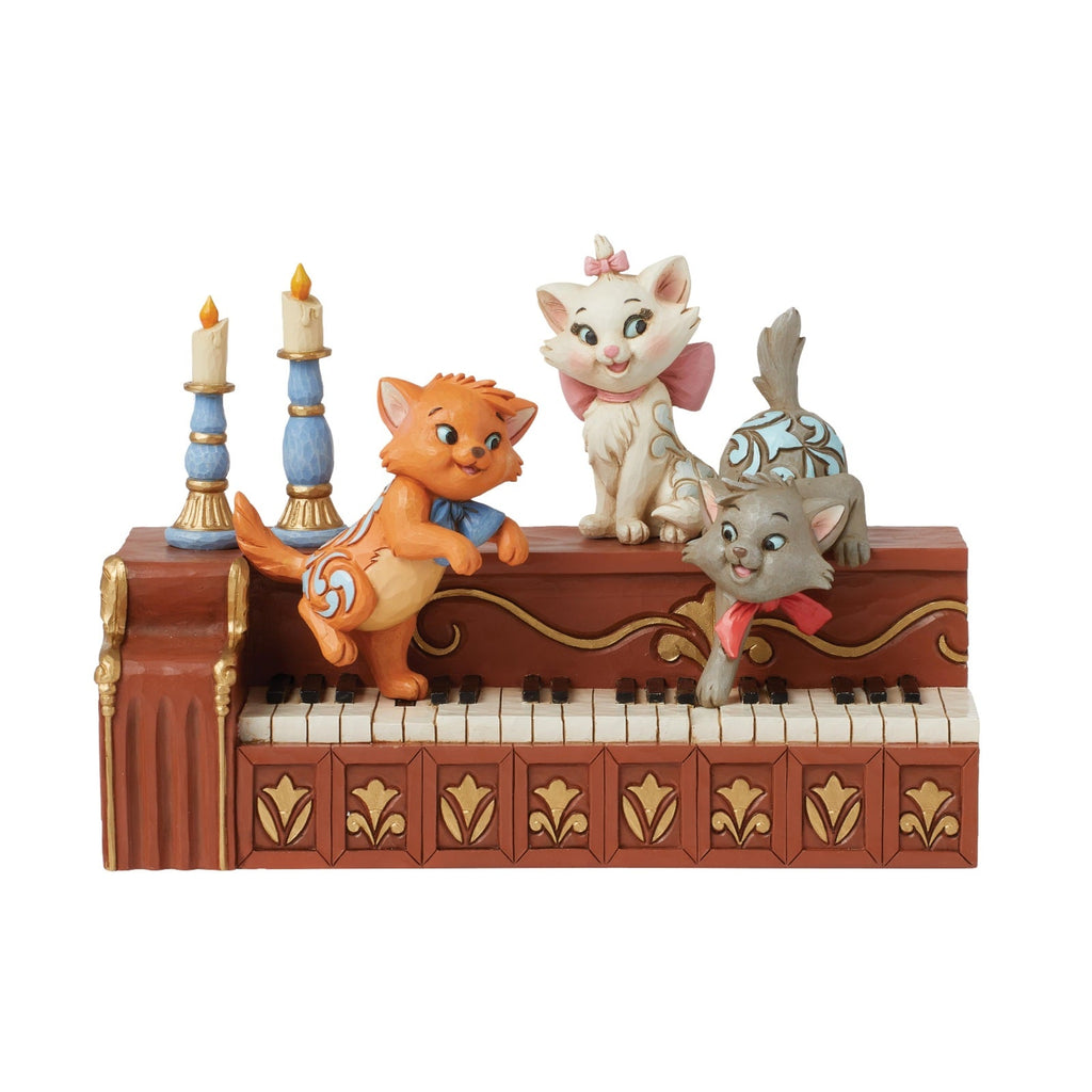 Jim Shore Disney Traditions - 12.5cm Aristocat Kittens on Piano
