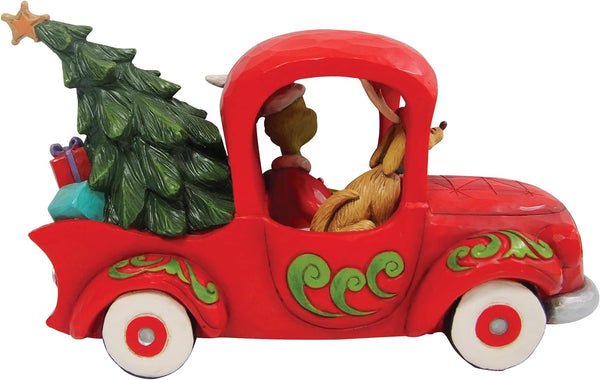 Grinch in Red Truck Figurine - The by Jim Shore Height 15 cm