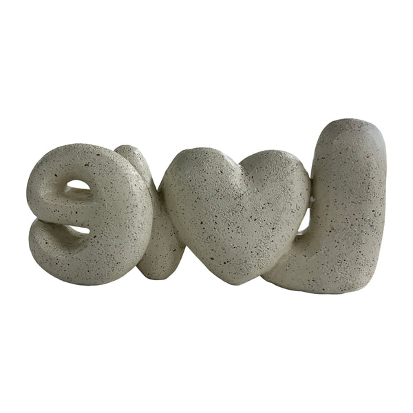 Love w/Heart Decorative Ornament 21x6x10.5cm