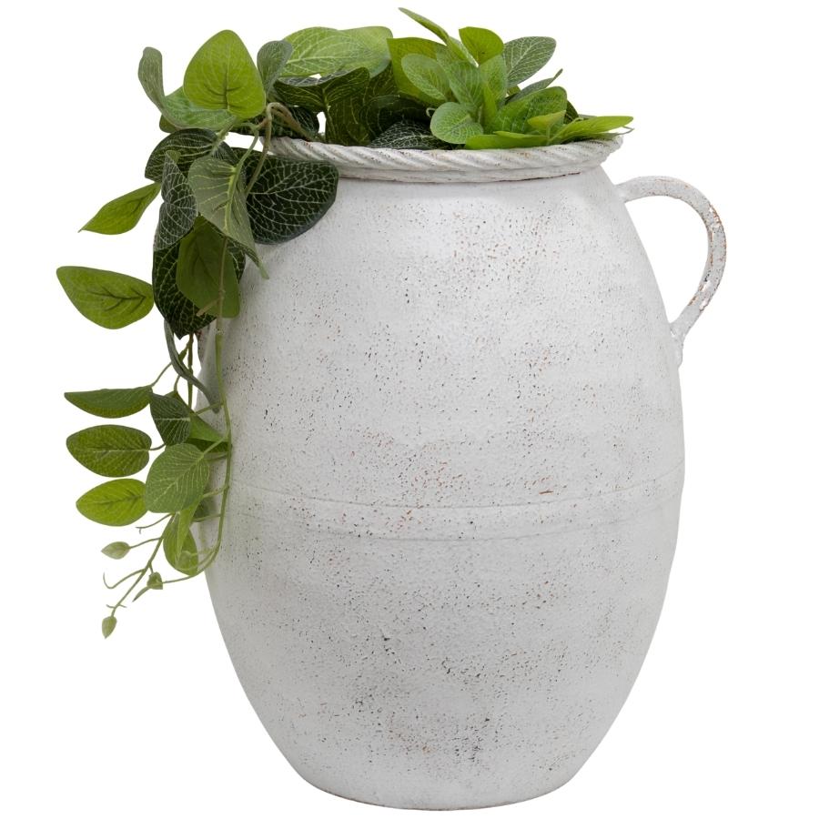 42cm Artisan Two-Handle Decorative Vase w/ Coil Rim 39x33x42cm