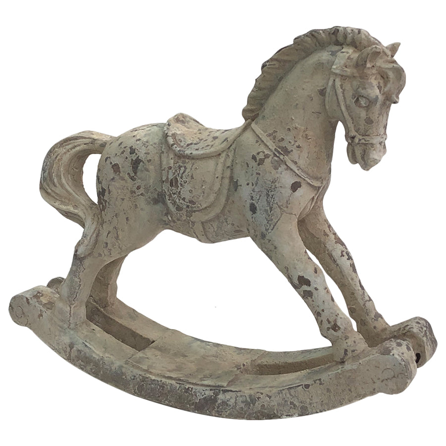 ANTIQUE FINISH ROCKING HORSE